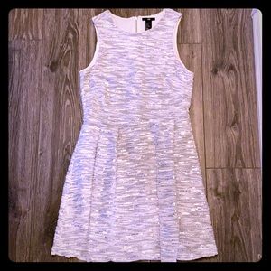H&M grey and white Dress